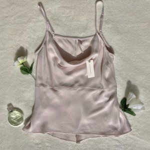 Anthropologie Rose Pink Cowl Neck Cami